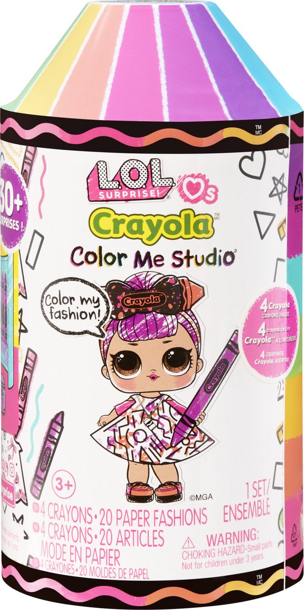 L.o.l. overraskelse! elsker crayola color me studio - surprise item - mini dukke