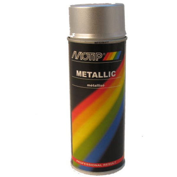 Motip spraydåse 400ml metallisk sølv