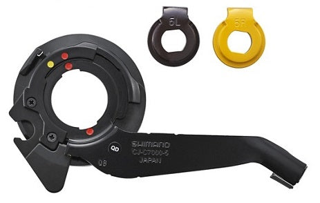 Shimano Cassette Joint Set Nexus 7 med Borgplaat Bruin-Geel