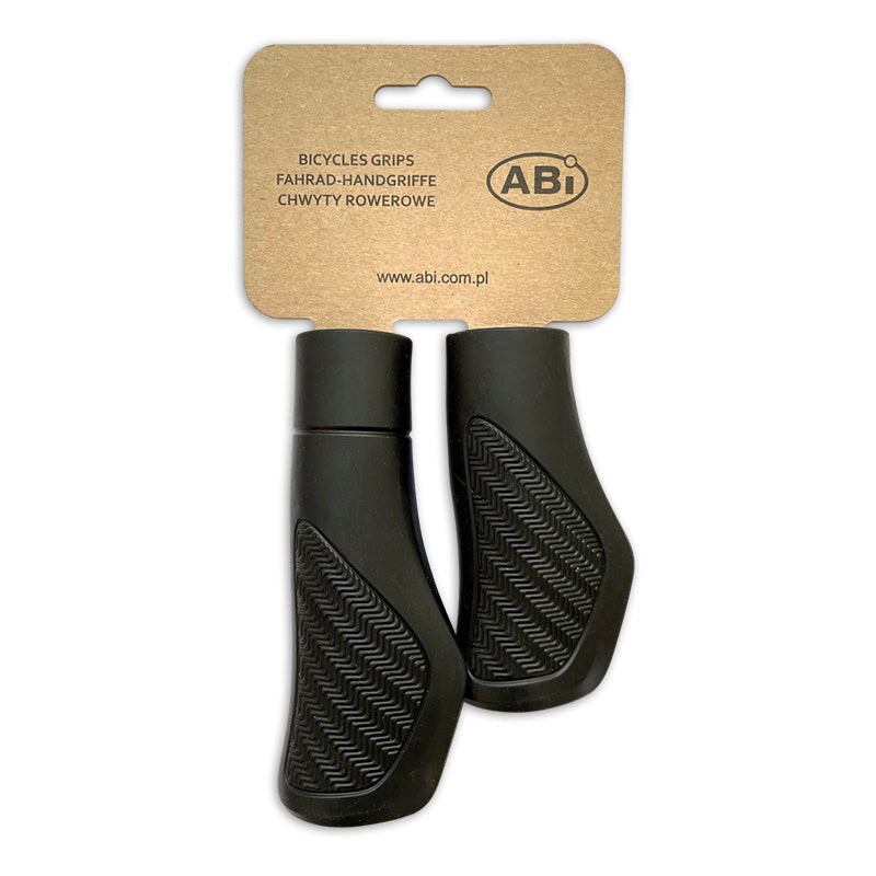 Abi sorte håndtag, TPE SEBS, fleksibel, stærk, UV-resistent, 130 mm, 95 mm