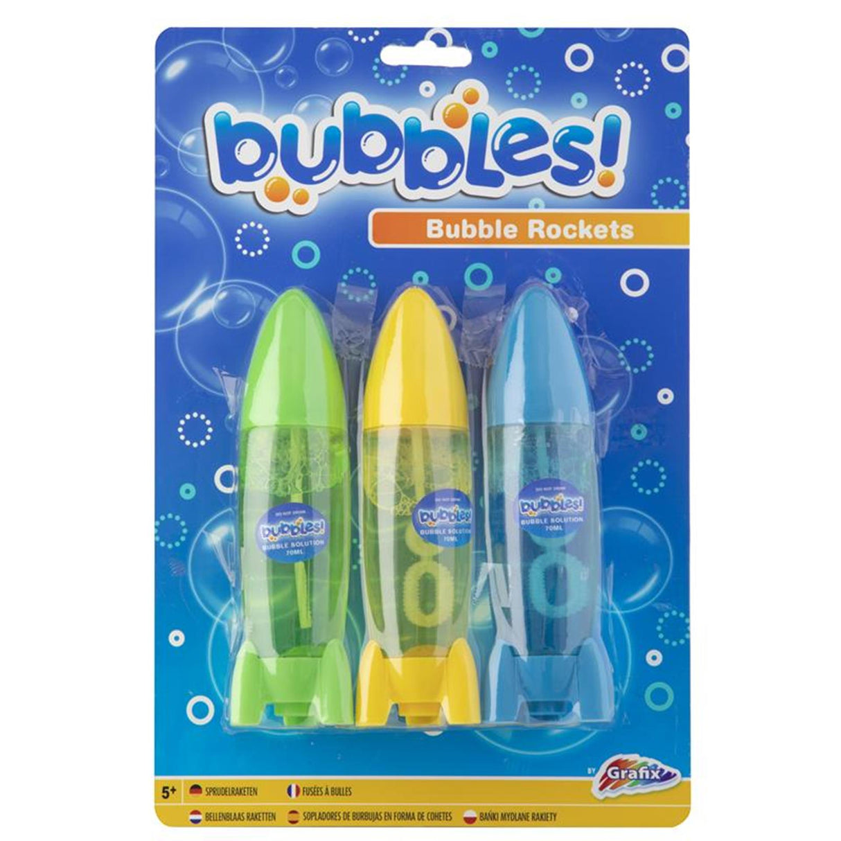 Grafix 3 boble raketter på kort (3x70ml)