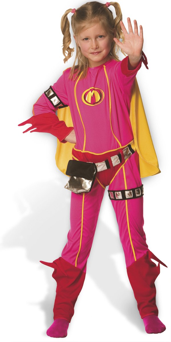 Mega mindy dress up tøj - dress up jakkesæt 6 til 8 år - størrelse 128