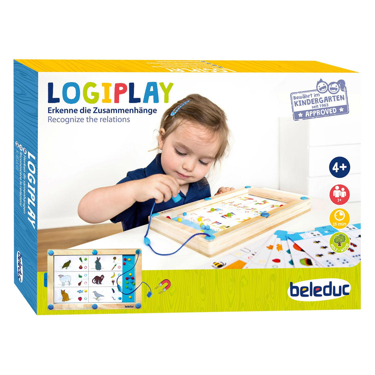 Beleduc logiplay magnetisk træspil