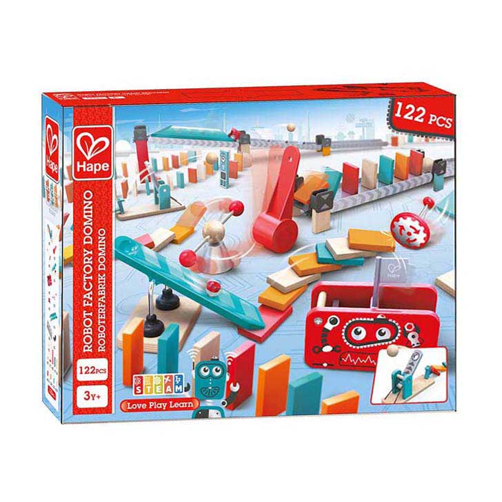 Hape robotfabrik domino - 122 stk.