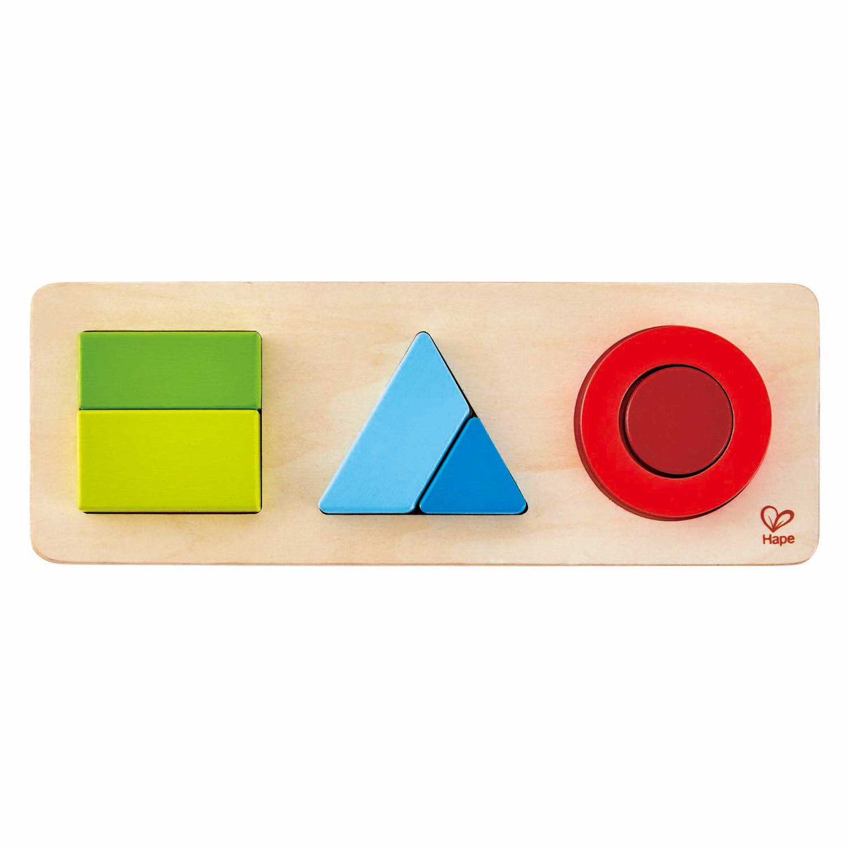 Hape geometri form puslespil - 7 brikker.