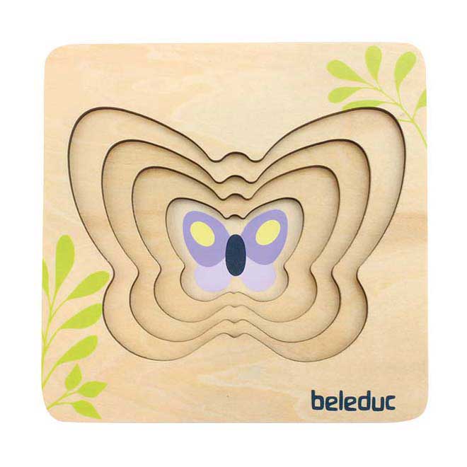 Beleduc trælag puslespil sommerfugl