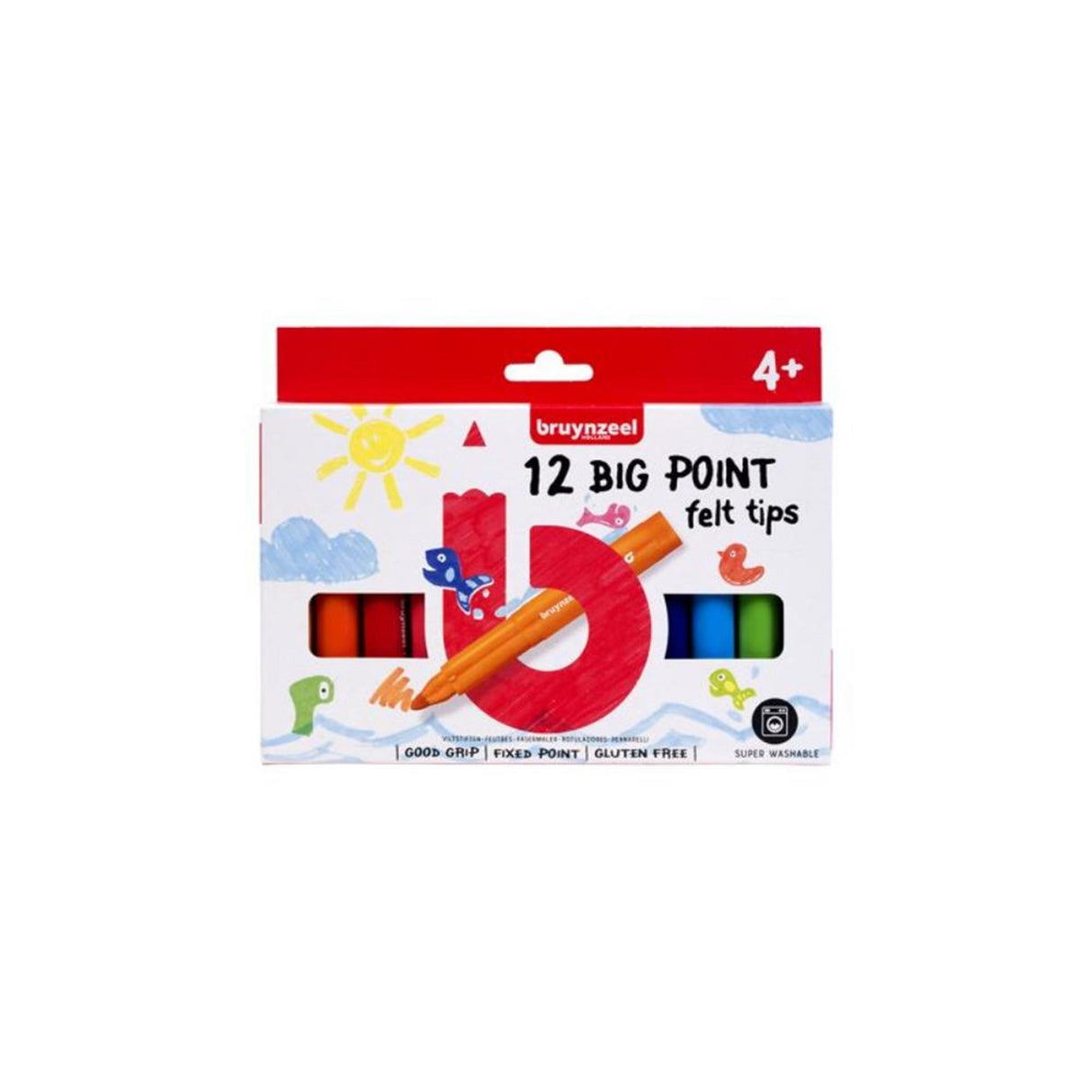 Bruynzeel kids store tuschpenne sæt 12