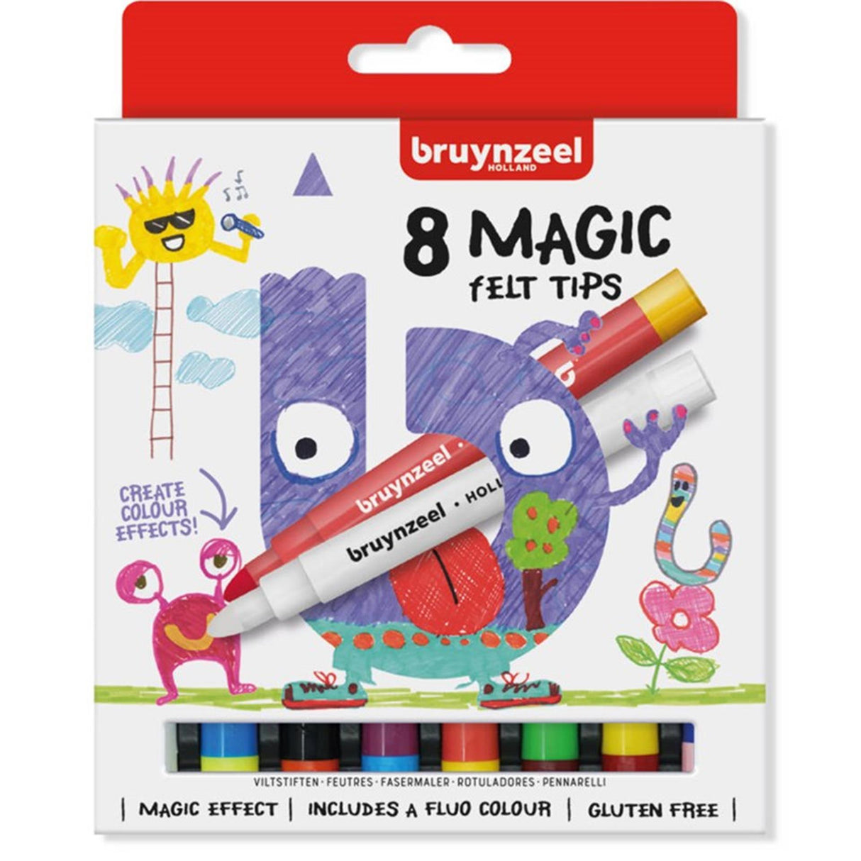 Bruynzeel filtpenne 8 magiske filtspidser
