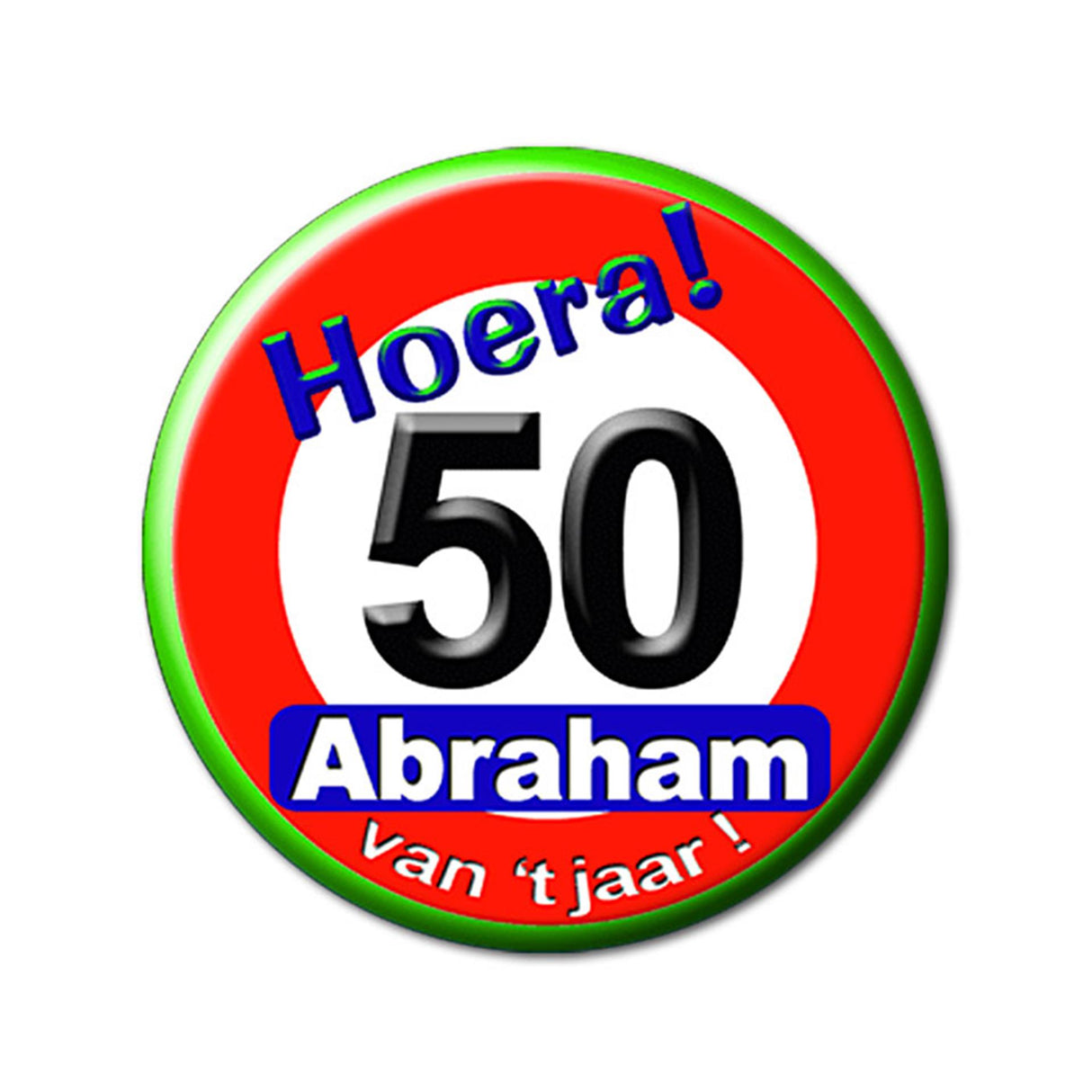 Paperdreams knap lille - Abraham trafikskilt