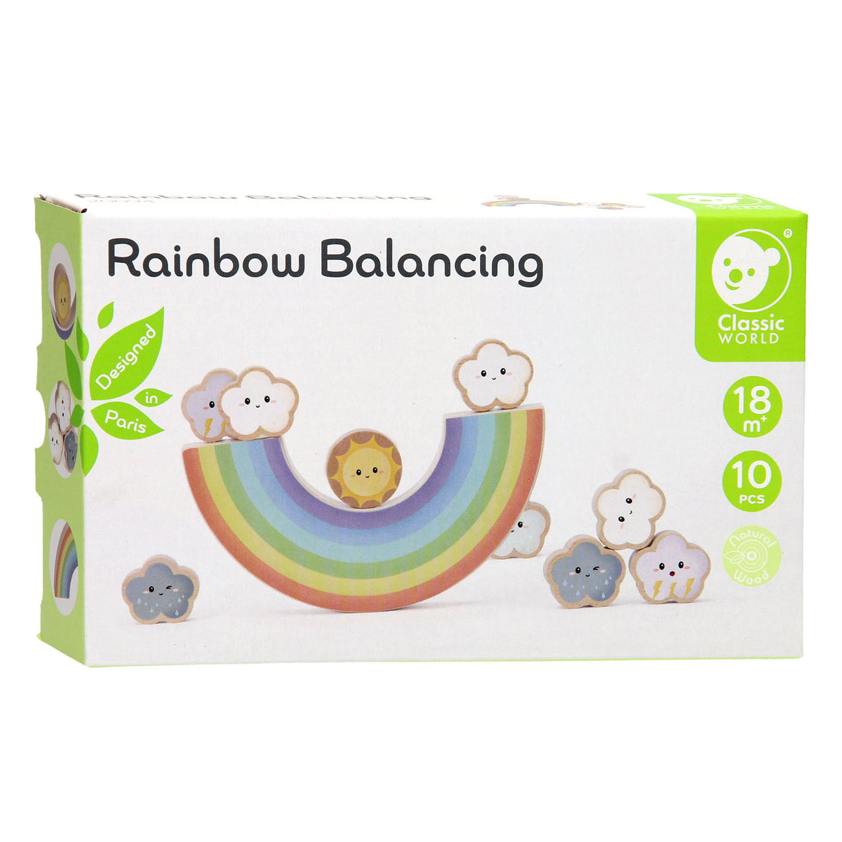 Klassisk verdensbalance regnbue
