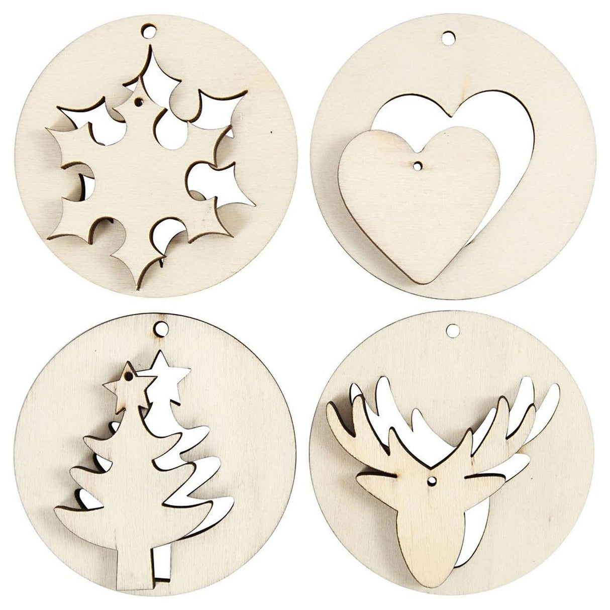 Creativ virksomhed https: www.cchobby.nl 2-in-1-hanging-decorations-d-7-cm-hole size-3-mm-thickness-4-mm-8-piece-1-box
