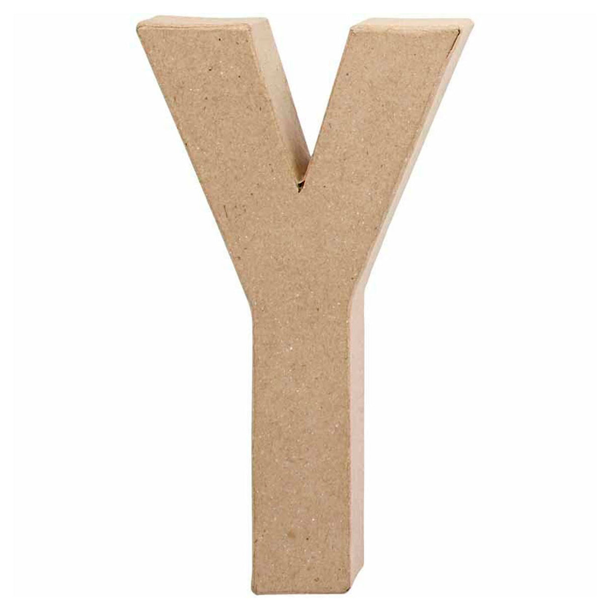 Creativ firmabogstav papmaché - y, 20,5 cm