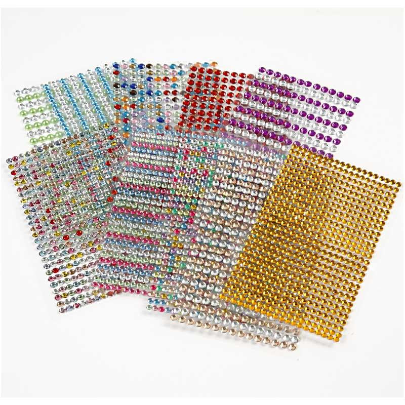Creativ virksomhed https: www.cchobby.nl stick-on-strassteen-d-4-6-mm-sheet-16x9-5-cm-diverse-colours-10-sheet-1-box