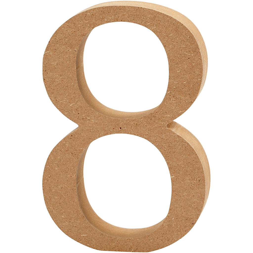 Creativ Company Number 8 MDF 8cm, 1 ..