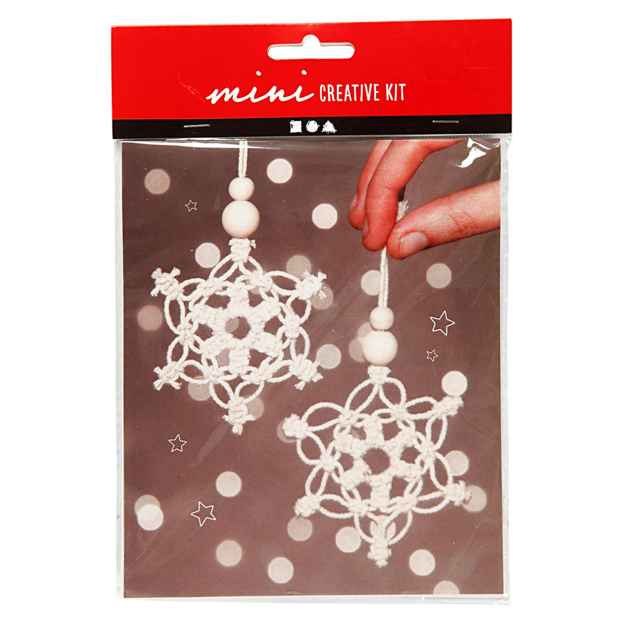 Creativ virksomhed https: www.cchobby.nl creative-mini-kit-macrame-sneeuwflok-h-10-cm-1-doos