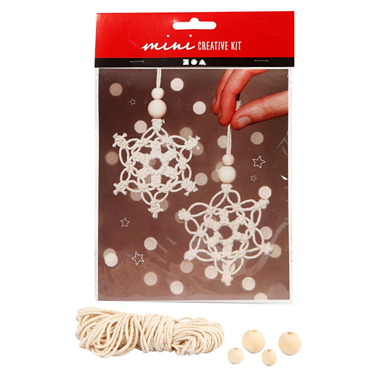 Creativ virksomhed https: www.cchobby.nl creative-mini-kit-macrame-sneeuwflok-h-10-cm-1-doos