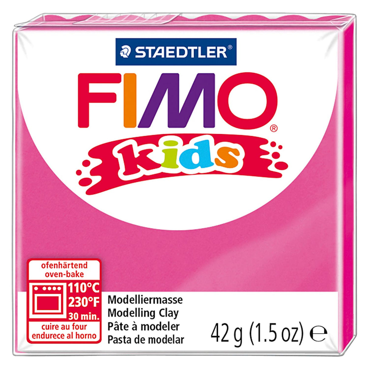 Fimo børn modellering ler, pink, 42 gr