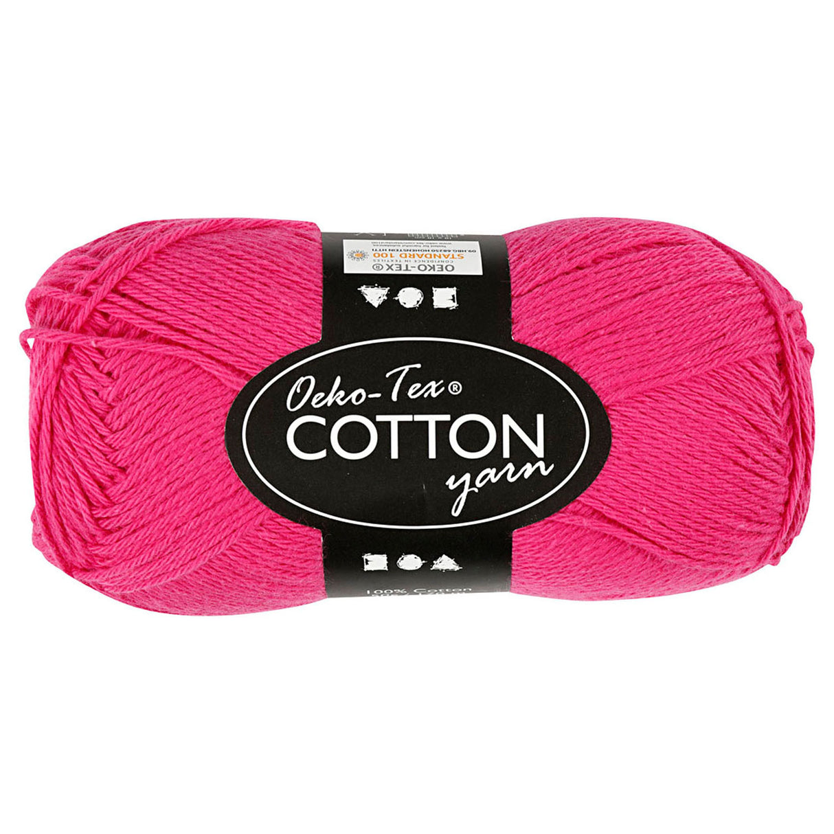 Creativ company bomuldsgarn, pink, 50gr, 170m
