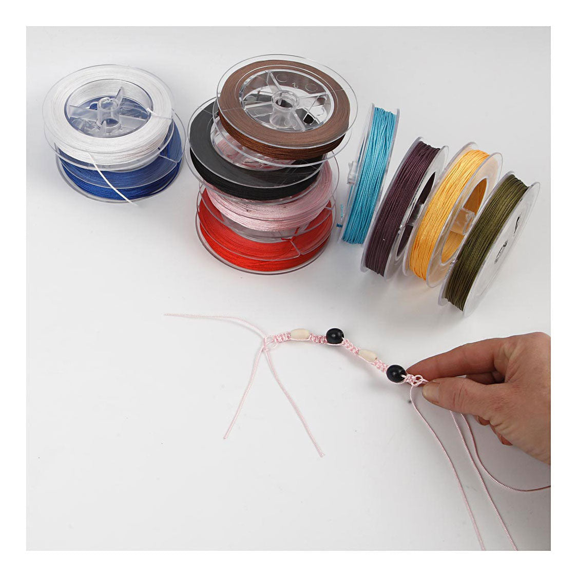 Creativ virksomhed https: www.cchobby.nl polyester-cord-thickness-1-mm-diverse-colors-10x50-m-1-box
