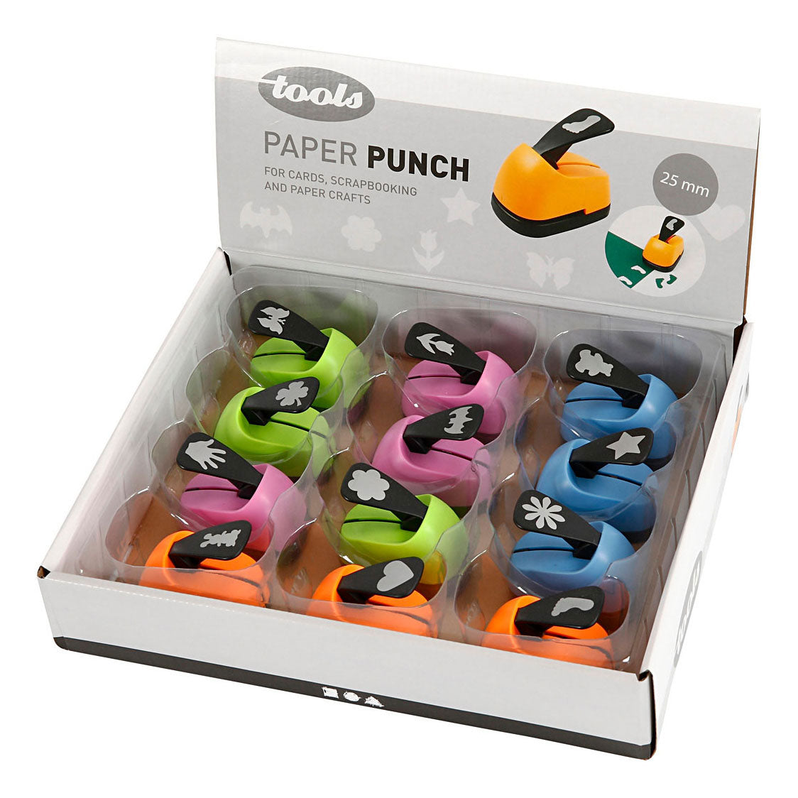 Creativ virksomhed https: www.cchobby.nl punching-every-day-size-25-mm-12-piece-1-box