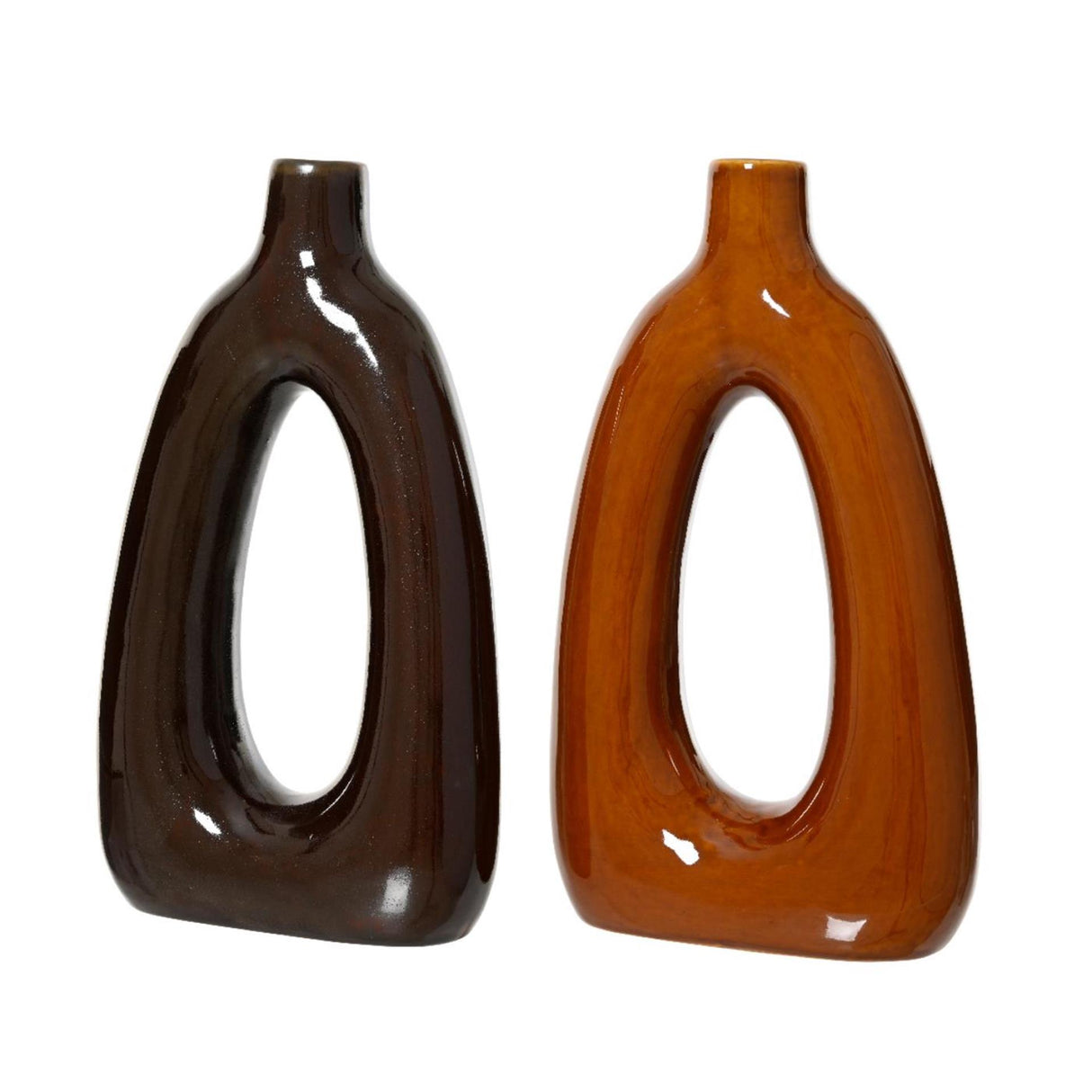 Decoris vase porcelæn 7x18,5x31,7cm 2 assorteret