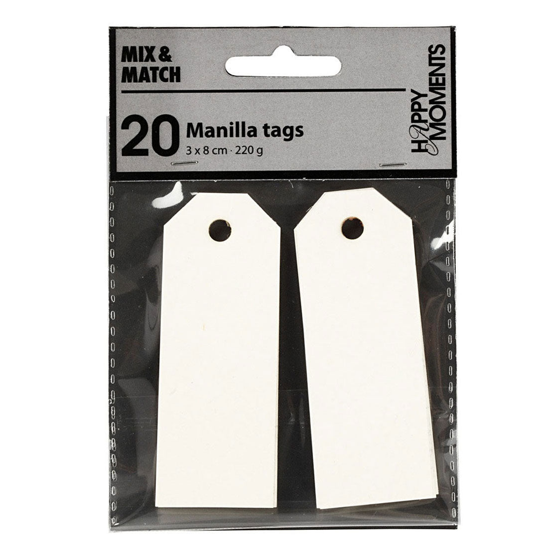 Creativ Company Manilla mærker Off-White, 20 ..