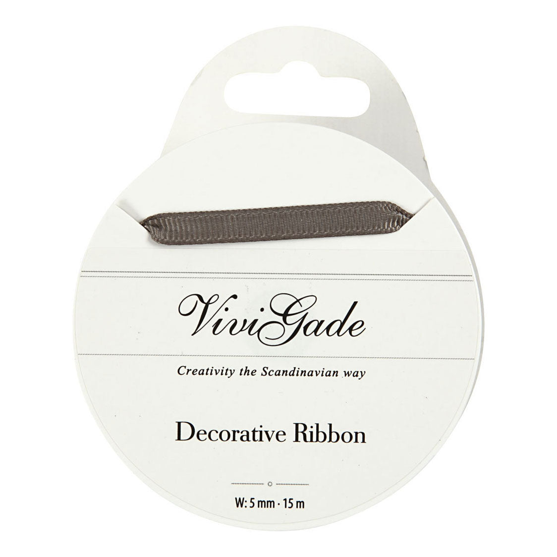 Creativ Company Decoration Lint Grey, 15m
