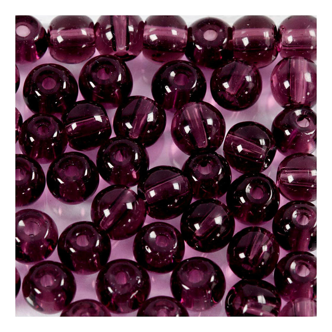 Creativ Company Glass Perles Purple, 45th.