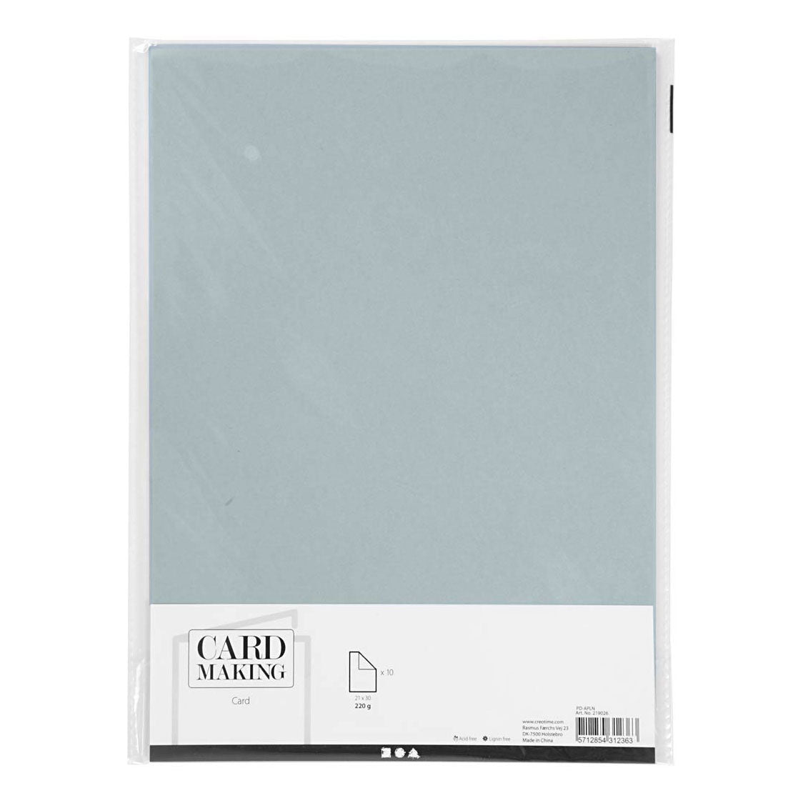 Creativ Company Papboard Gray A4 220G, 10 ..
