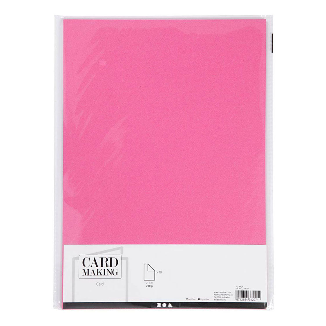 Creativ Company Papboard Pink A4 220G, 10 ..