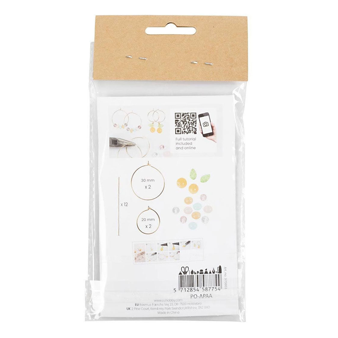 Creativ Company Mini Hobbyset smykker øreringe med perler