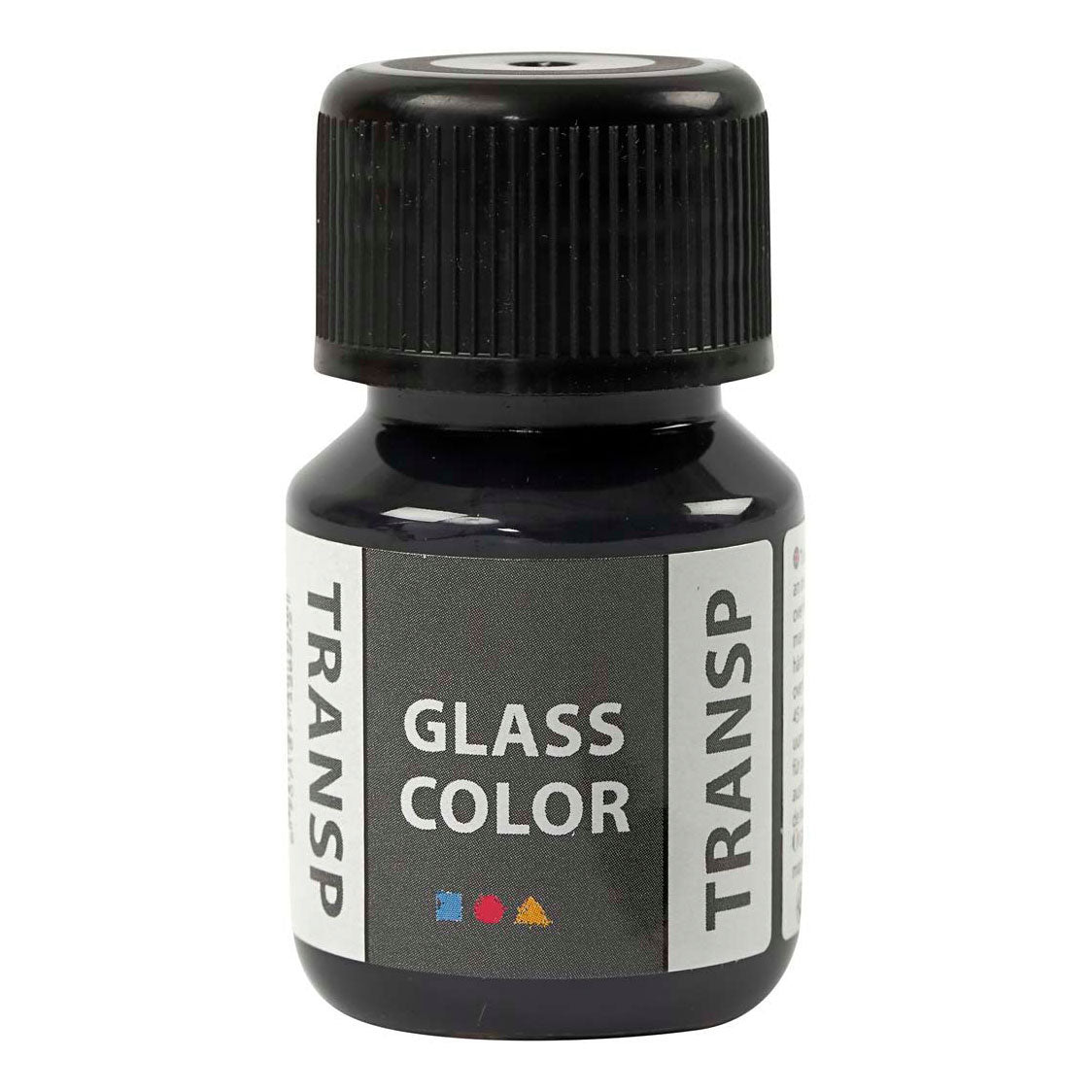Creativ Company Glass Color Transparent Paint - Sort, 30 ml