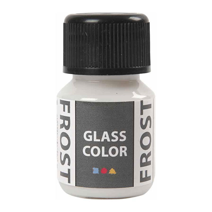 Creativ Company Glass Color Frost Paint - White, 30 ml