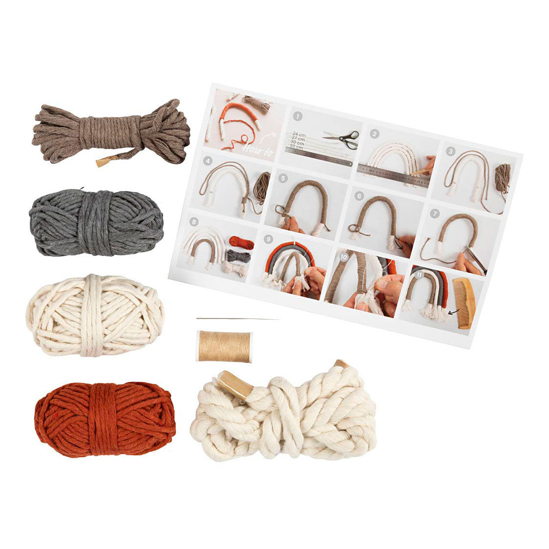 Kreativ virksomhed https: www.cchobby.nl mini-hobbyset-macrame-rainbow-1-doos