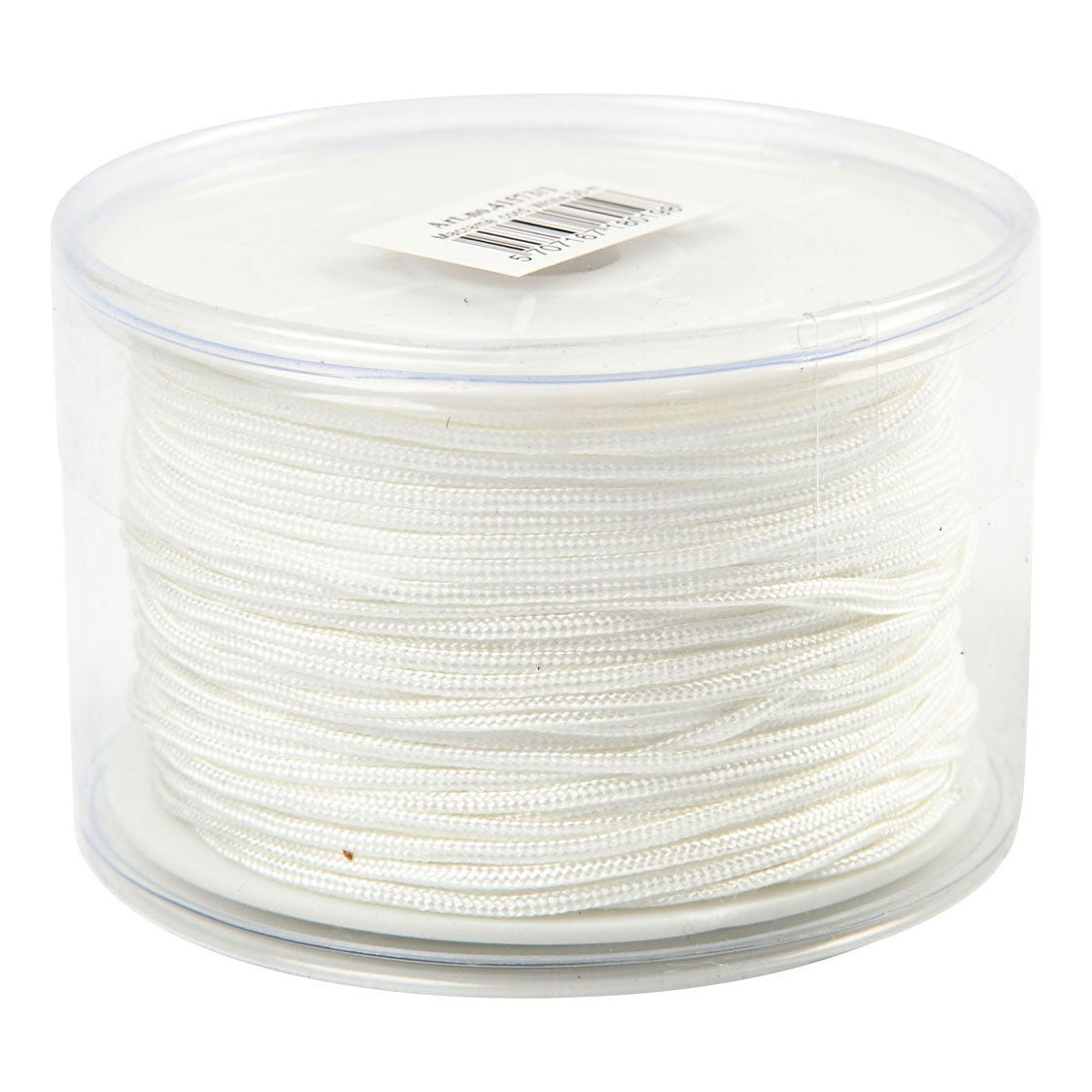 Creativ Company Polyester Cord White 1 mm, 50 m