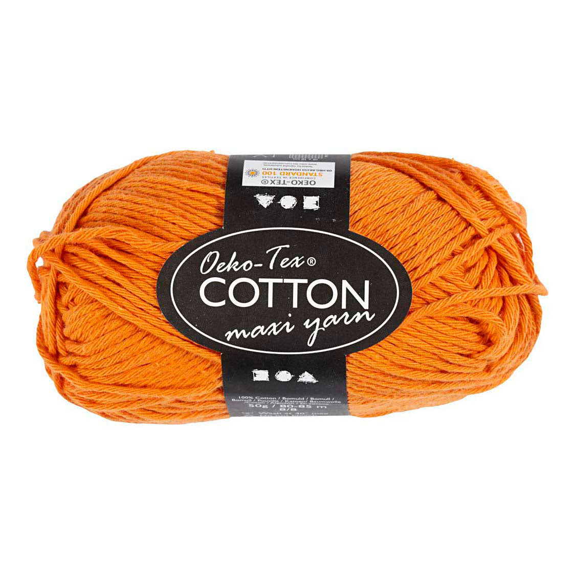 Creativ firma bomuldsgarn str. 8 8 l: 80-85 m orange - 50gr.