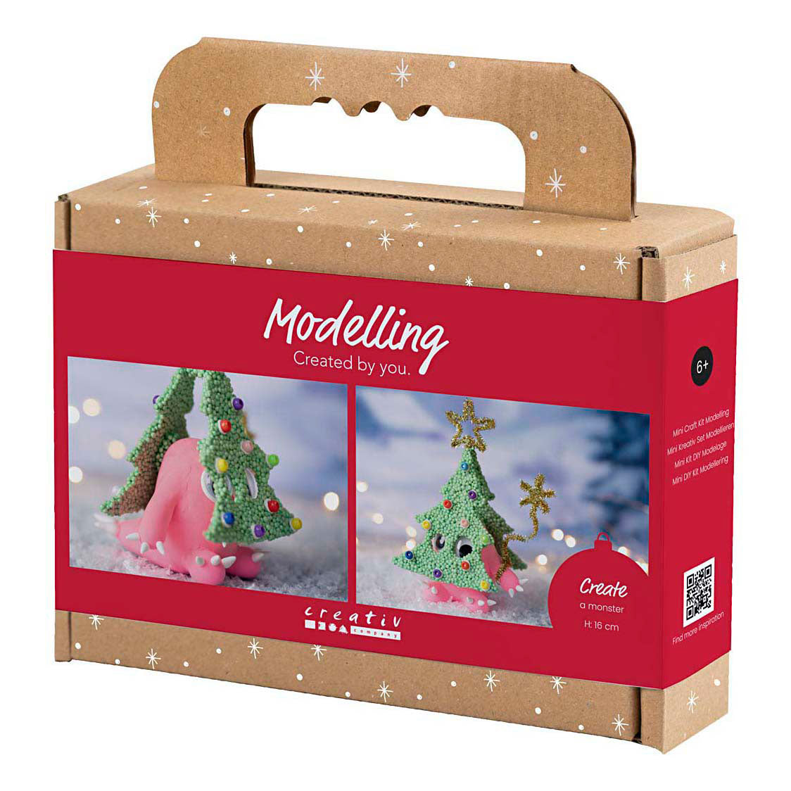 Kreativ virksomhed https: www.cchobby.nl mini-hobbyset-boetseren-christmas-treemonster-diverse-colours-1-doos