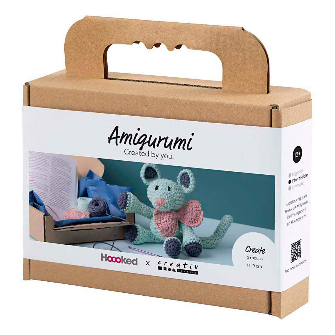Kreativ virksomhed https: www.cchobby.nl hobbyset-amigurumi-mouse-mint-1-doos