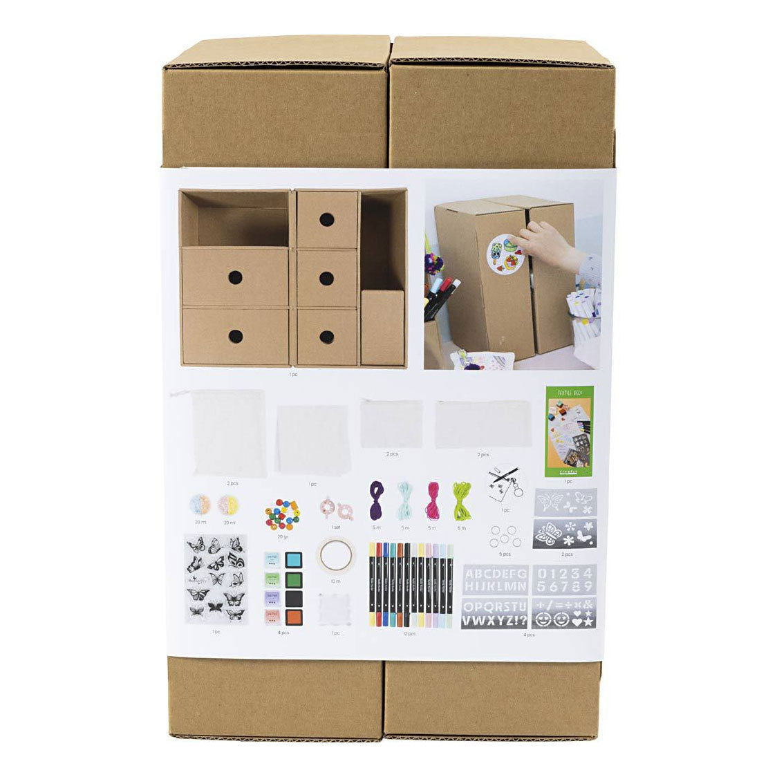 Kreativ virksomhed https: www.cchobby.nl my-craft-station-textile-decoration-various-colors-1-piece-1-box