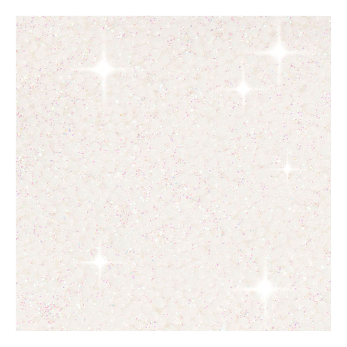 Creativ company foam clay glitter hvid - 35gr.