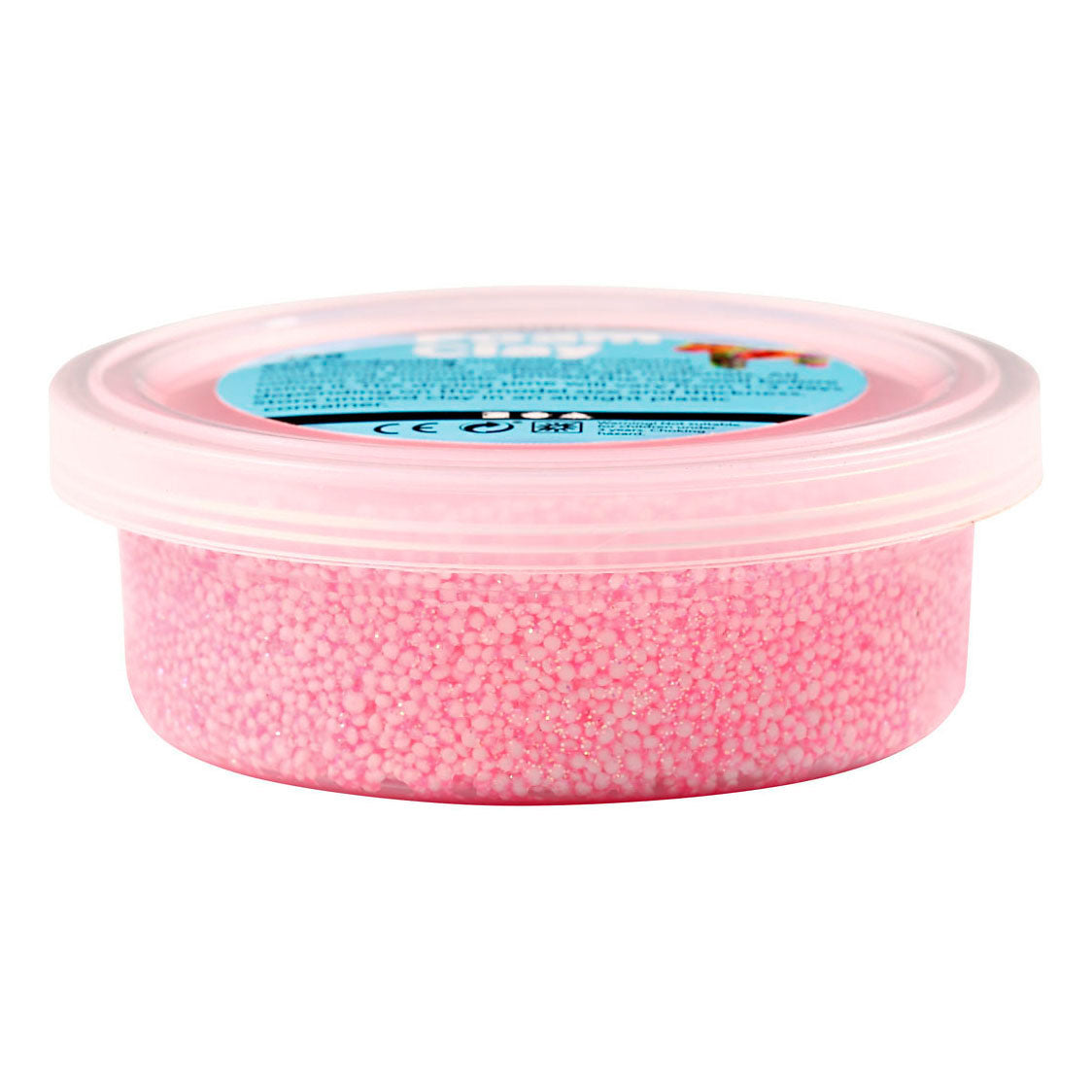 Creativ company foam clay glitter lys rød - 35gr.