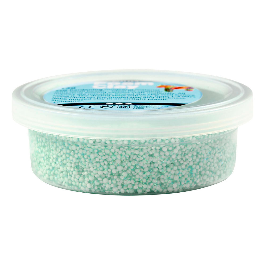 Creativ company foam clay glitter lysegrøn - 35gr.