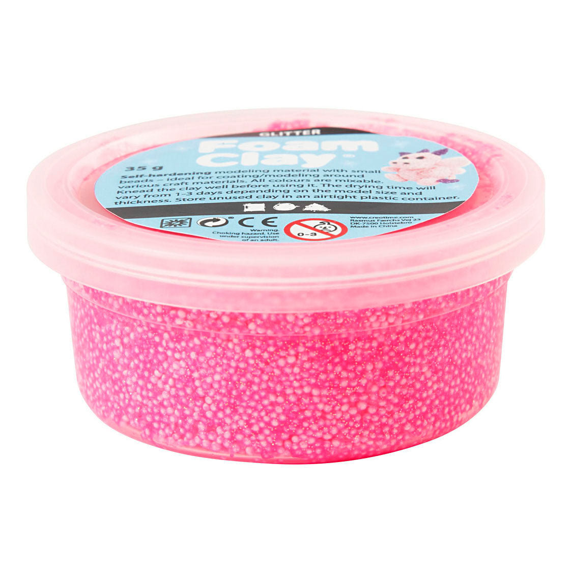 Kreativ virksomhed https: www.cchobby.nl foam-clayr-glitter-pink-35-gr-1-doosje