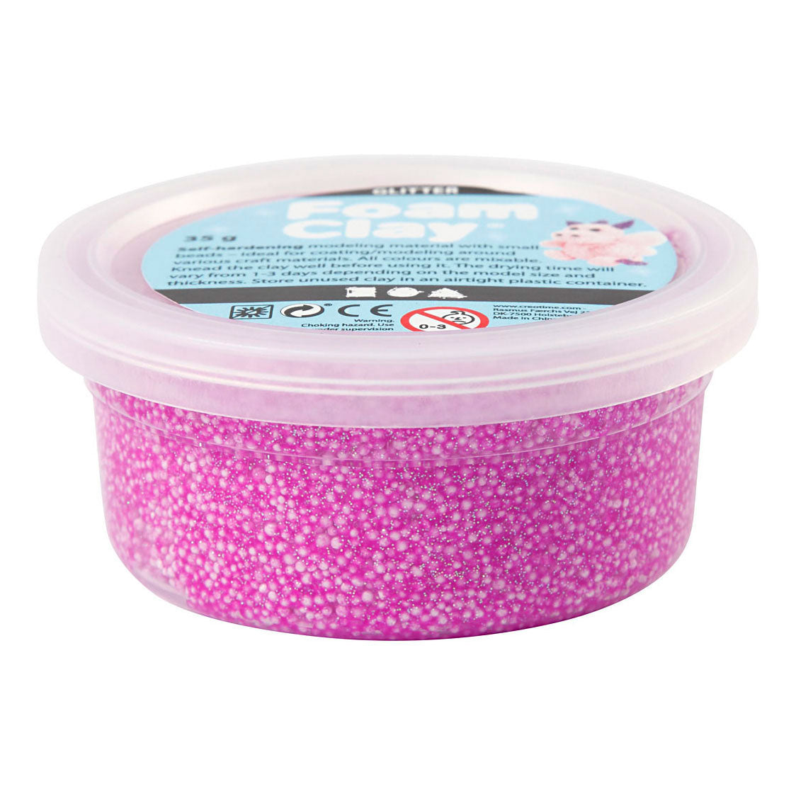 Creativ virksomhed https: www.cchobby.nl foam-clayr-glitter-purple-35-gr-1-doosje
