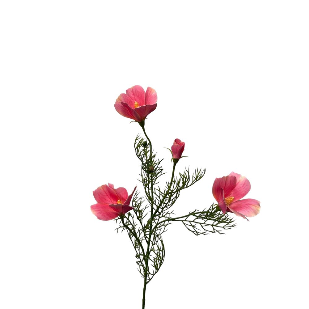 Roberts kollektion kunstig blomst hibiscus spray 68cm lys pink