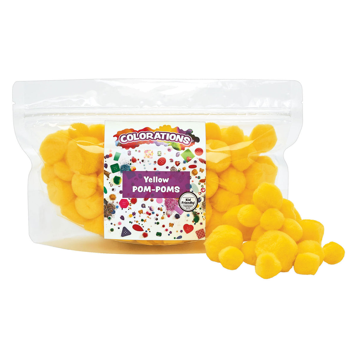Farve - Pom Poms Geel, 100.