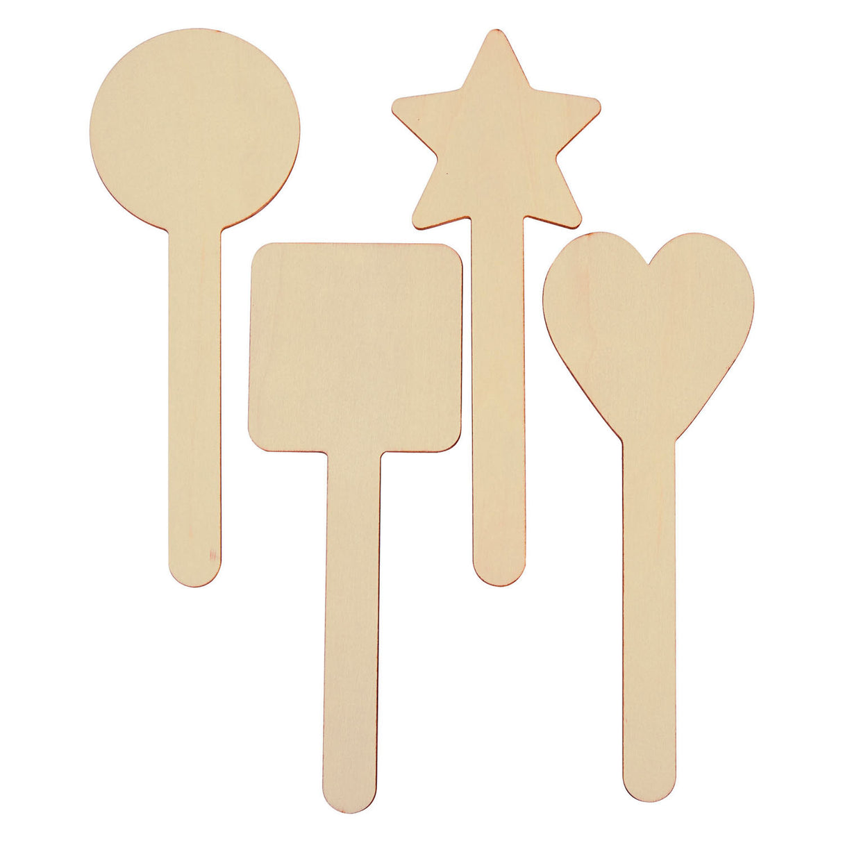 Farvning - DIY Wooden Stick Forms 4 Designs, 20 ..