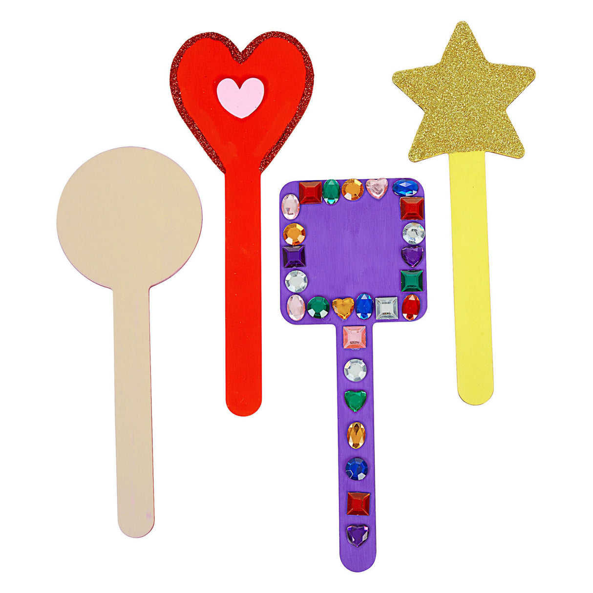 Farvning - DIY Wooden Stick Forms 4 Designs, 20 ..