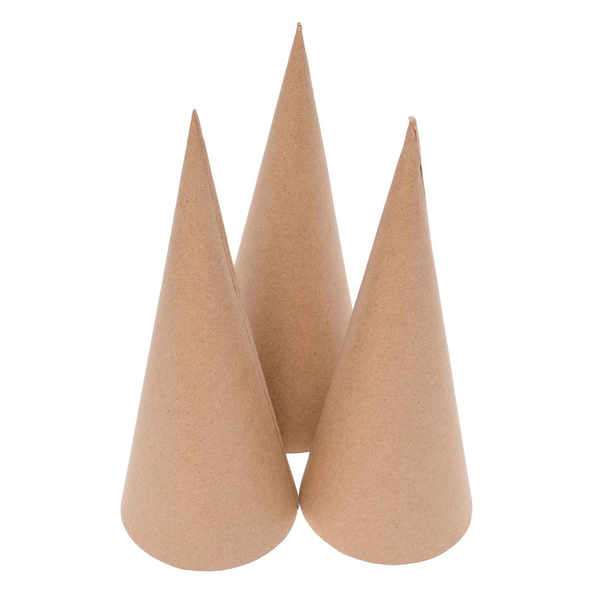 Farvninger - kegler af papirmaché - 20 cm, 20 stk.