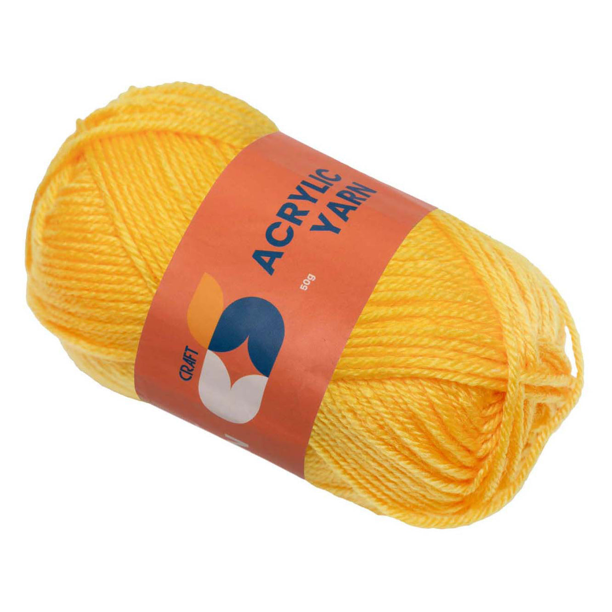 Farver - akrylgarn gul, 50g